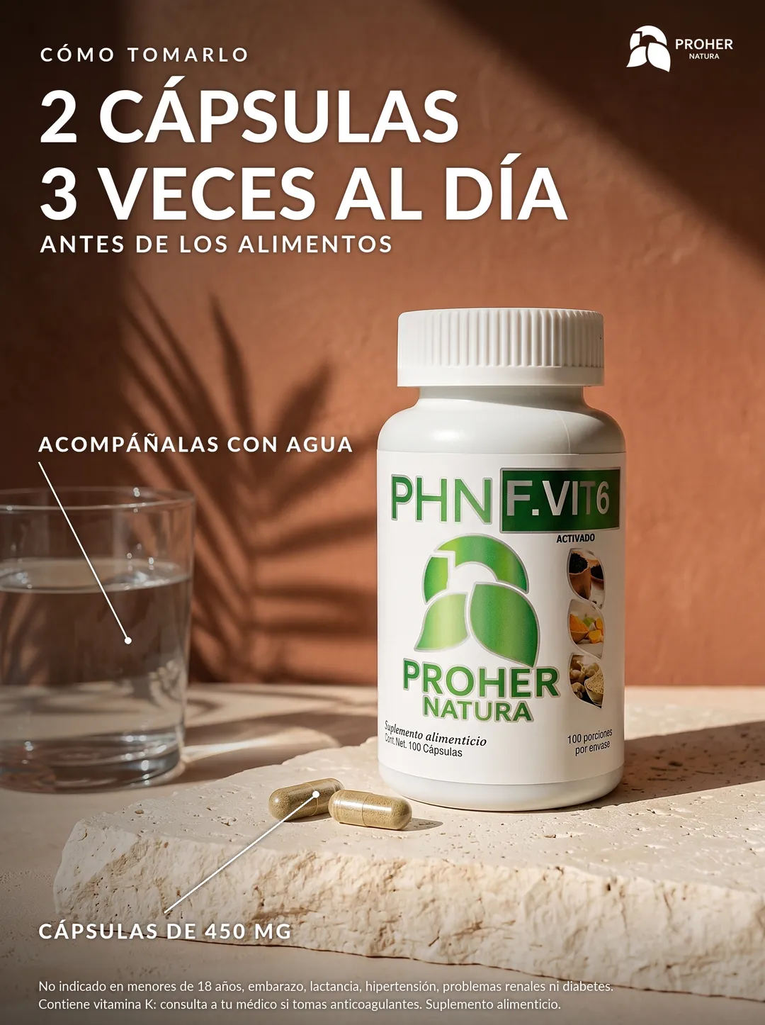 F.VIT 6 CAPS Proher Natura, imagen 4 de 5